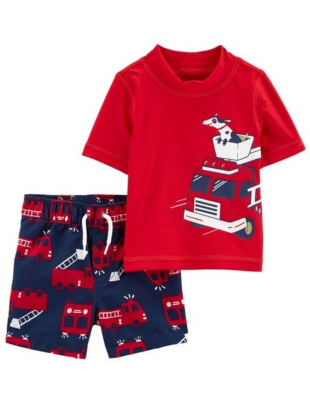 NWT. CARTER'S Baby Boys Rash Guard/Swim 2-Pc Set
